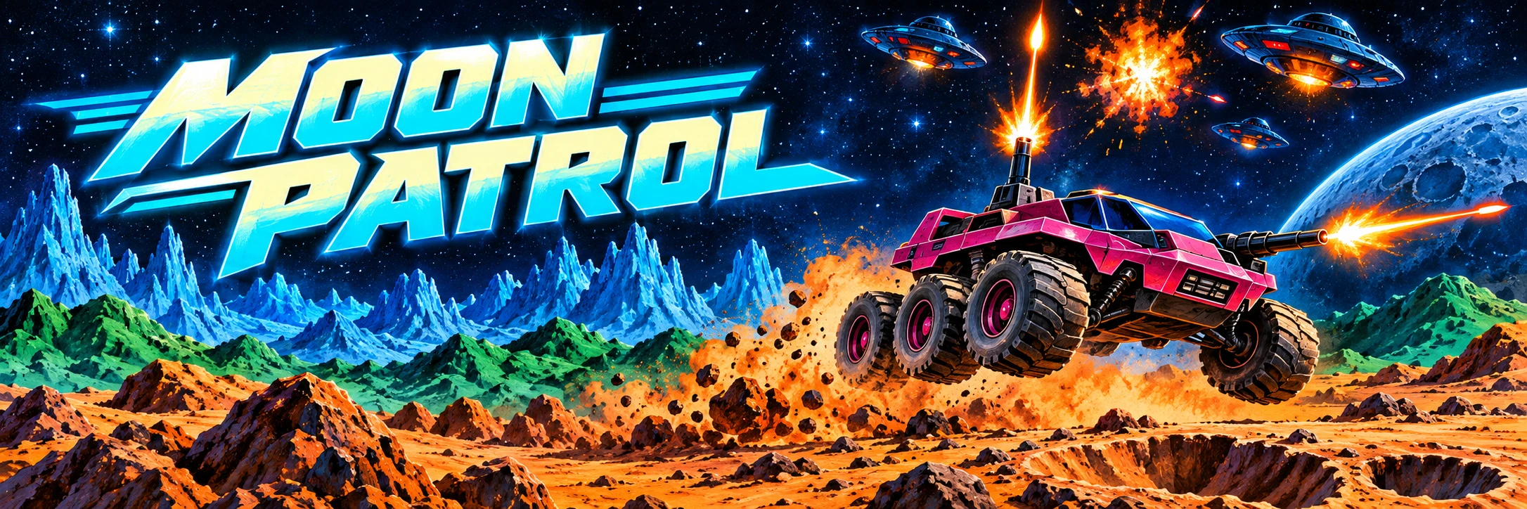 Moon Patrol – Spielbanner